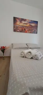 Letto o letti in una camera di Mozart Haus