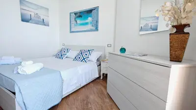 Letto o letti in una camera di Appartamento Blu Mare - Sea View