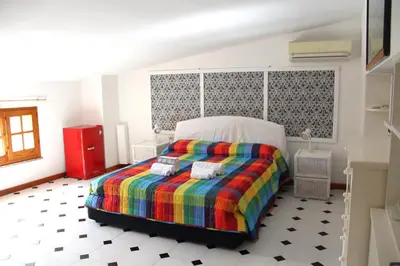 Letto o letti in una camera di Il Nido del Falco