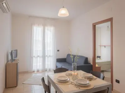 Area soggiorno di Premium apartment in Villasimius