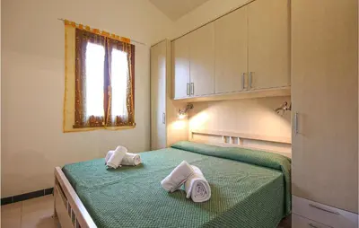 Letto o letti in una camera di Beautiful Apartment In Costa Rei -Ca-