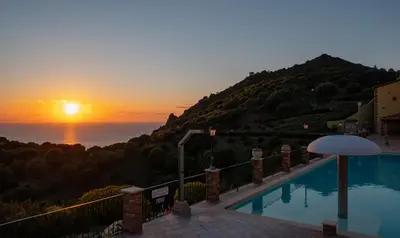 Paesaggio naturale nelle vicinanze della villa