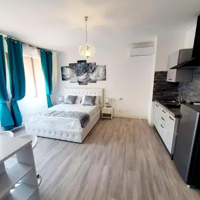 Letto o letti in una camera di Villa Volta 3 Policlinico Monserrato